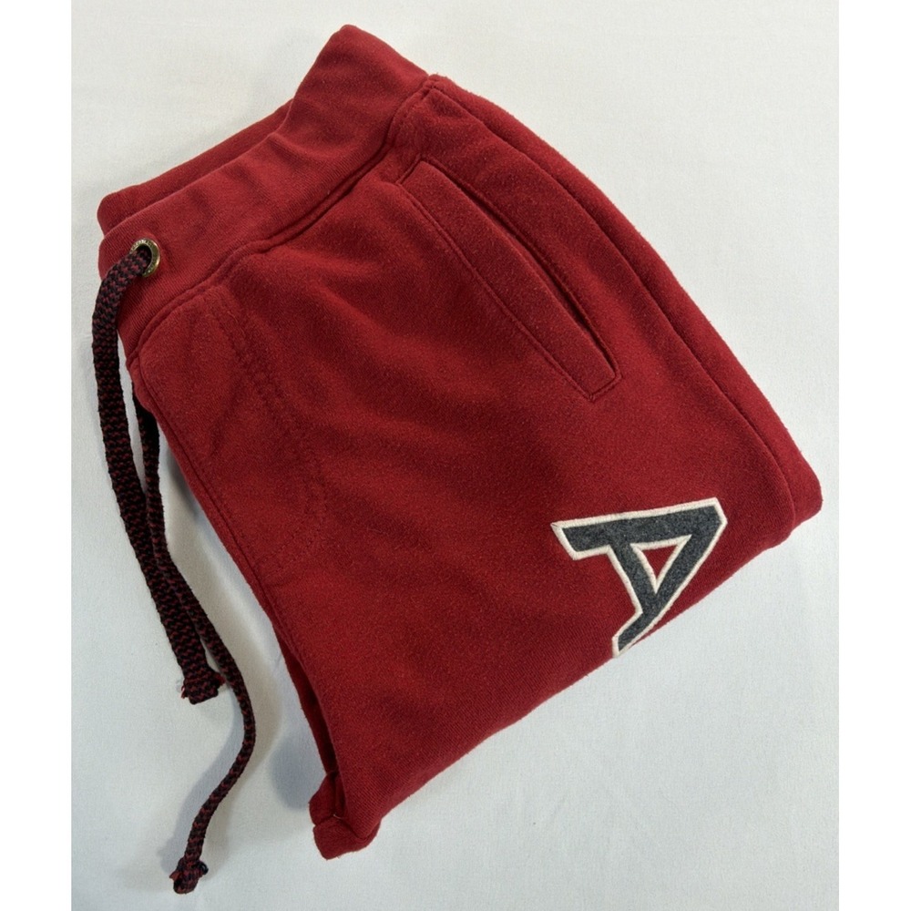 Aeropostale Sweatpants Women's XS Red Logo Graphic Drawstring Casual